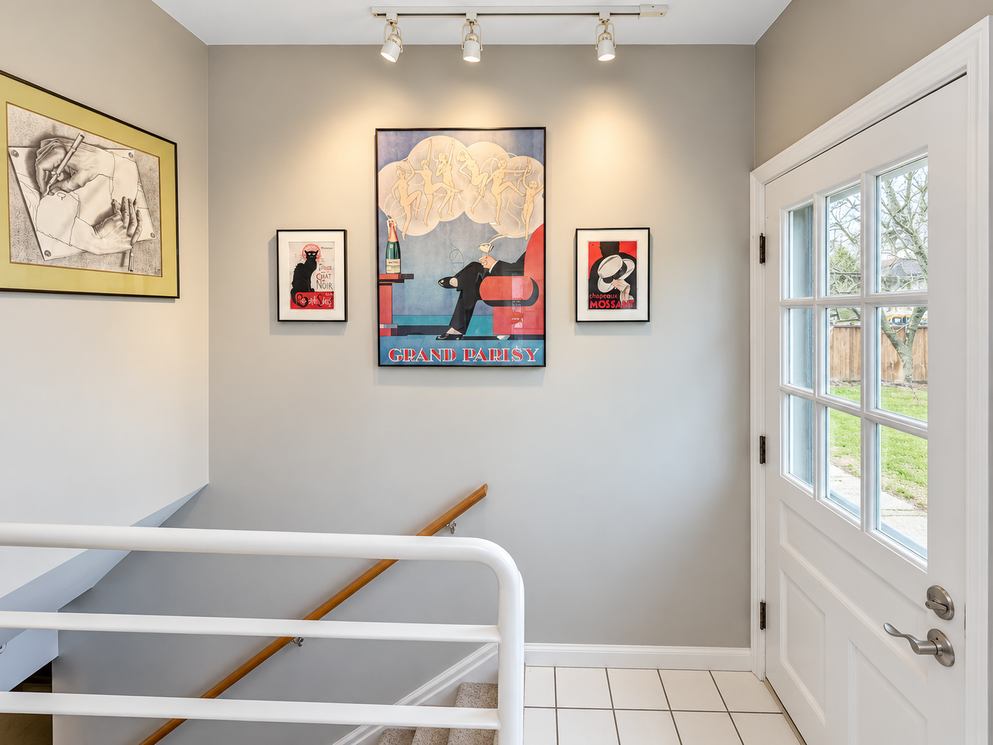 Stair landing refreshed to match