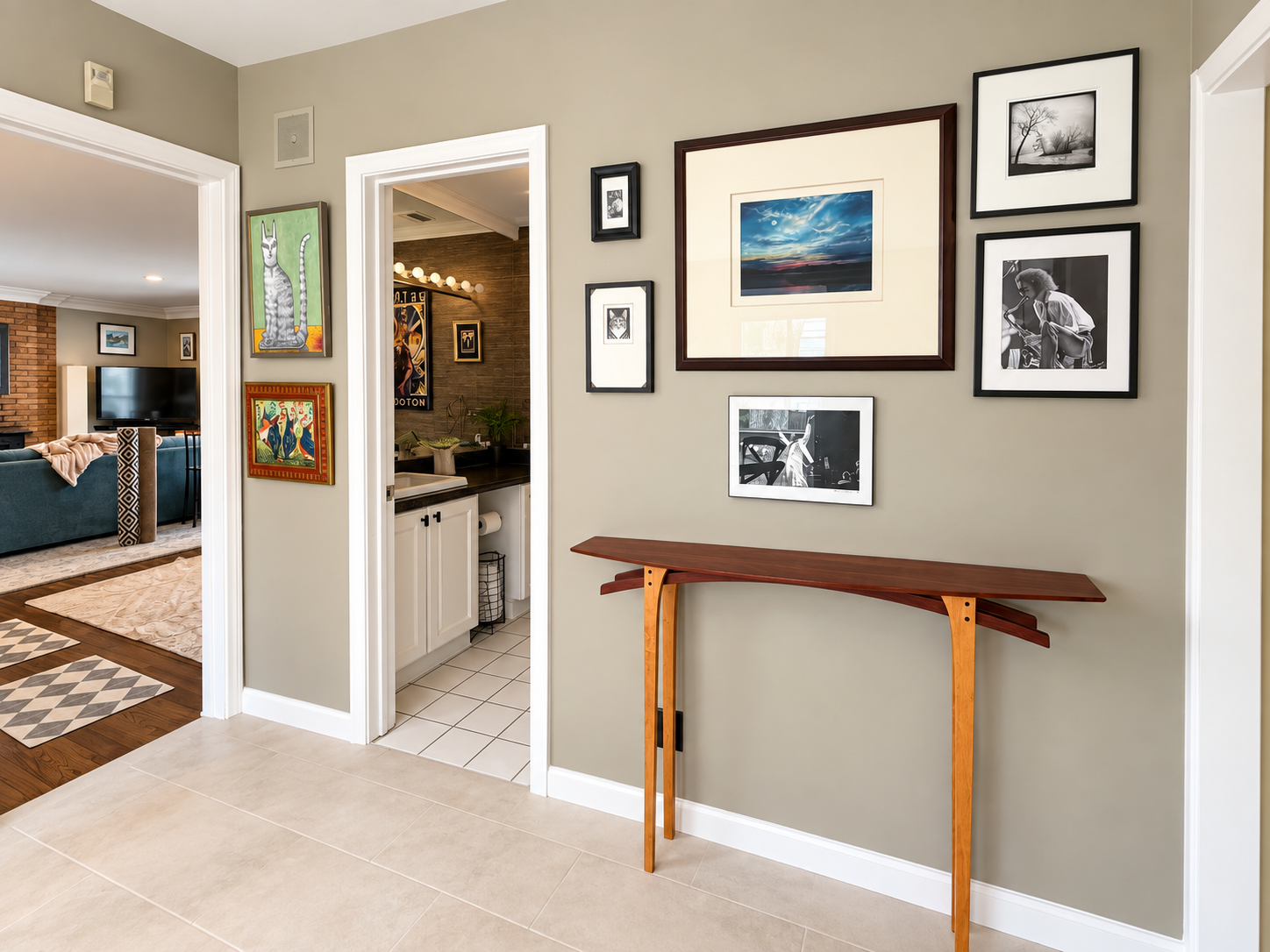 Hallway refreshed to match