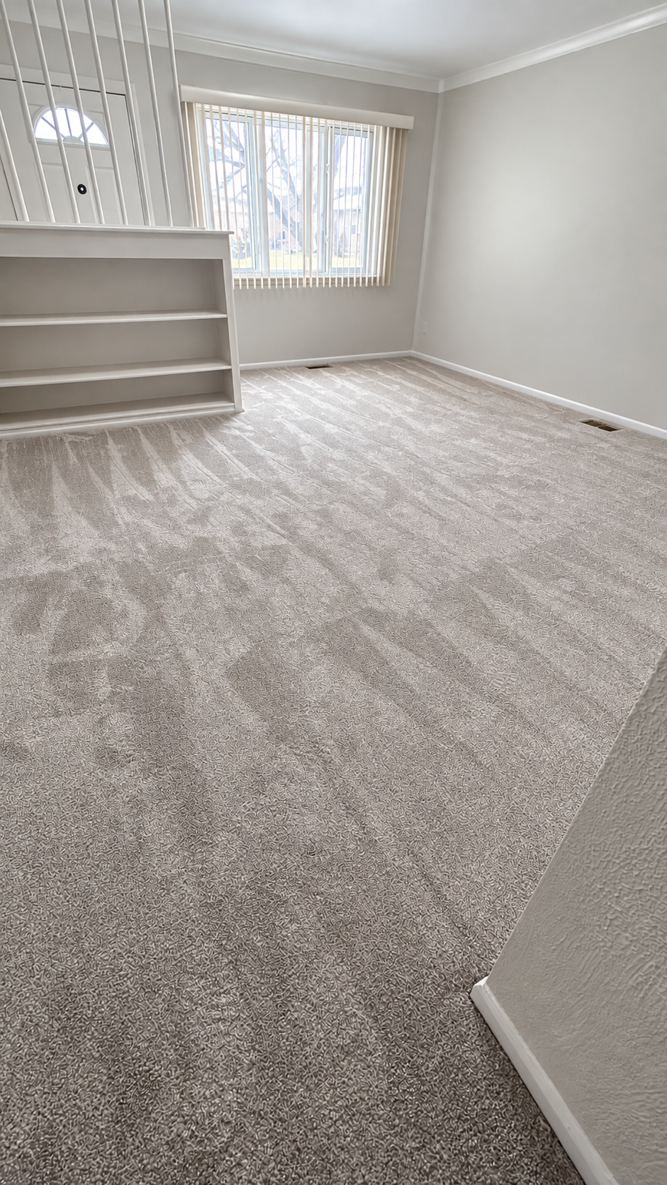 New carpet, front bedroom
