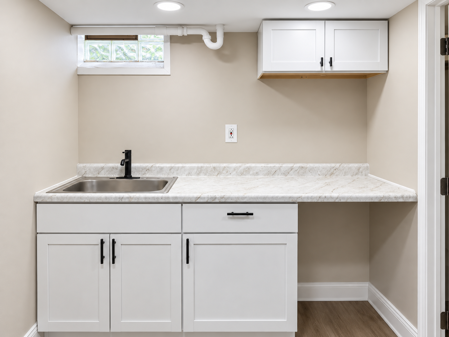 Utility sink and cabinetry